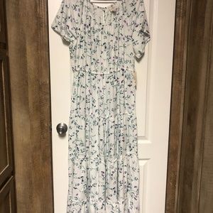 White Floral Summer Dress